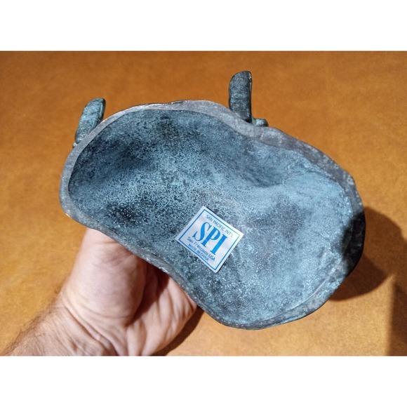 Bronze Business Card Holder San Pacific International SPI DOLPHIN SCULPTURE - Picture 3 of 9